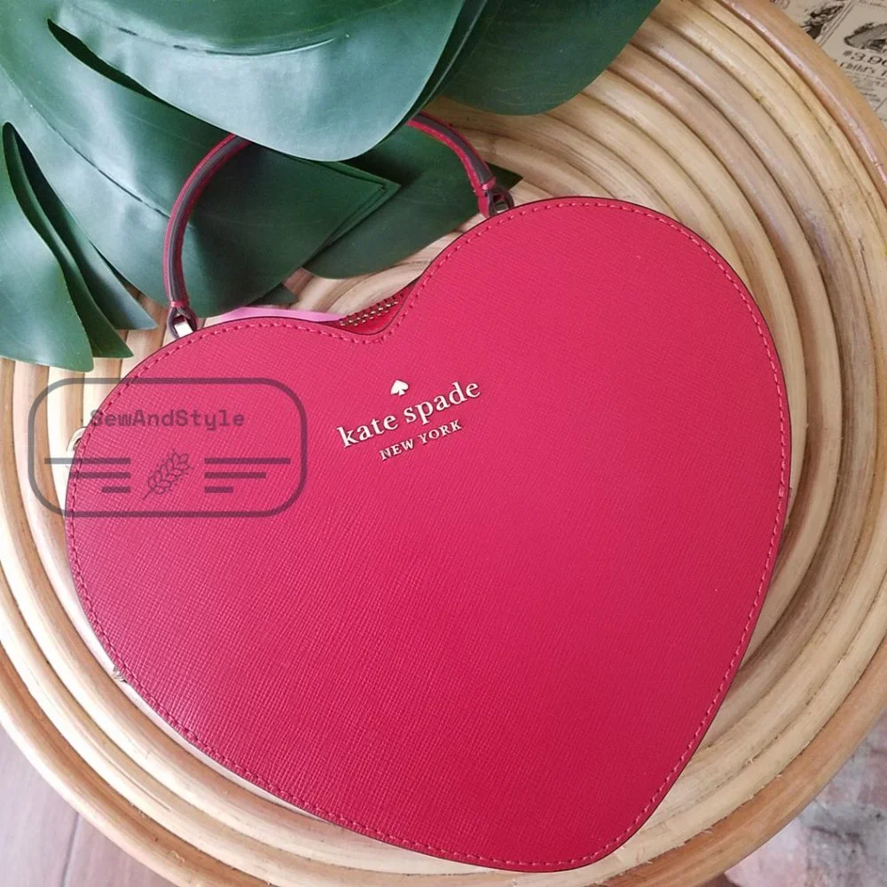 Kate Spade NWT New York Crossbody Red Love Shack Heart Purse Valentine - Picture 2 of 15